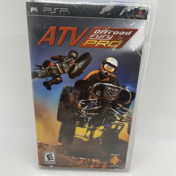 ATV OFFROAD FURY PRO (Sony PSP, 2006) Complete w/ Manual CIB Black Label - Picture 1 of 7
